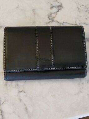 Vintage Coach Bifold Wallet in Black